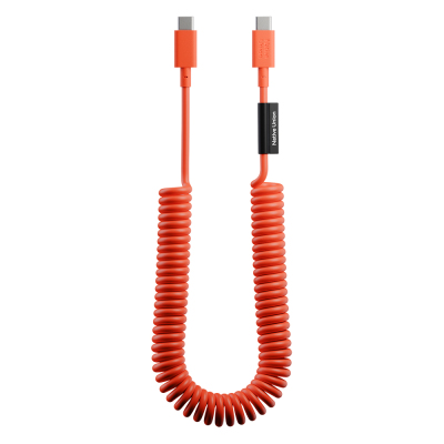 Native Union POP Series Type-C to Type-C Spiral Charging Cable 60W 2.4M Red