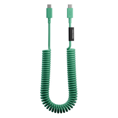 Native Union POP Series Type-C to Type-C Spiral Charging Cable 60W 2.4M Green
