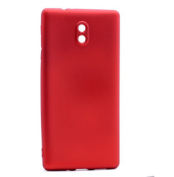 Nokia 3 Kılıf Zore Premier Silikon Kapak Kırmızı
