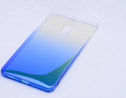 Nokia 3 Kılıf Zore Renkli Transparan Kapak Mavi