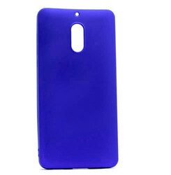 Nokia 6 Kılıf Zore Premier Silikon Kapak Saks Mavi