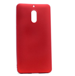 Nokia 6 Kılıf Zore Premier Silikon Kapak Kırmızı