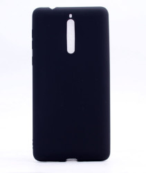 Nokia 8 Kılıf Zore Premier Silikon Kapak Siyah