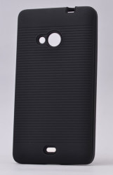 Nokia Lumia 535 Kılıf Zore Youyou Silikon Kapak Siyah