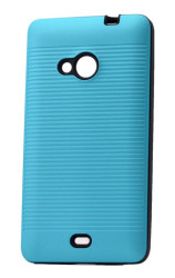 Nokia Lumia 535 Kılıf Zore Youyou Silikon Kapak Turkuaz
