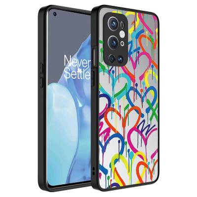One Plus 9 Pro Case Mirror Patterned Camera Protected Glossy Zore Mirror Cover Kalp