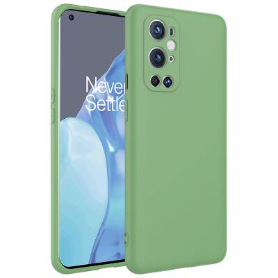 One Plus 9 Pro Case Zore Mara Lansman Cover Açık Yeşil