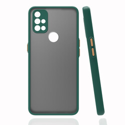 One Plus Nord N10 5G Case Zore Hux Cover Dark Green
