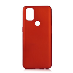 One Plus Nord N10 5G Kılıf Zore Premier Silikon Kapak Kırmızı
