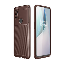 One Plus Nord N100 Case Zore Negro Silicon Cover Brown