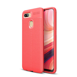 Oppo A12 Case Zore Niss Silicon Cover Red