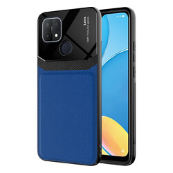 Oppo A15 Case ​Zore Emiks Cover Navy blue