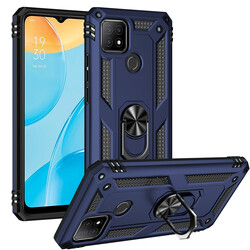 Oppo A15 Case Zore Vega Cover Blue