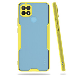 Oppo A15S Case Zore Parfe Cover Yellow
