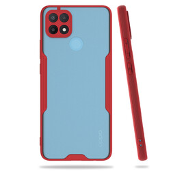 Oppo A15S Case Zore Parfe Cover Red