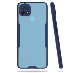 Oppo A15S Case Zore Parfe Cover Navy blue
