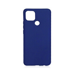 Oppo A15S Case Zore Premier Silicon Cover Navy blue