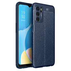 Oppo A16 Case Zore Niss Silicon Cover Navy blue
