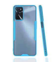 Oppo A16 Case Zore Parfe Cover Blue