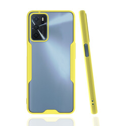 Oppo A16 Case Zore Parfe Cover Yellow