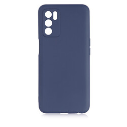 Oppo A16 Case Zore Premier Silicon Cover Navy blue