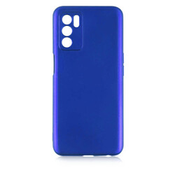 Oppo A16 Case Zore Premier Silicon Cover Saks Blue