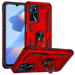 Oppo A16 Case Zore Vega Cover Red
