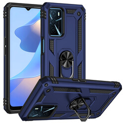 Oppo A16 Case Zore Vega Cover Blue