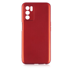 Oppo A16 Kılıf Zore Premier Silikon Kapak Kırmızı