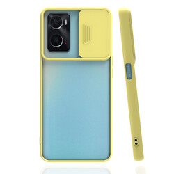 Oppo A36 Case Zore Lensi Cover Yellow