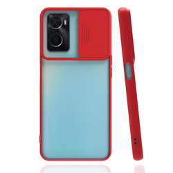 Oppo A36 Case Zore Lensi Cover Red