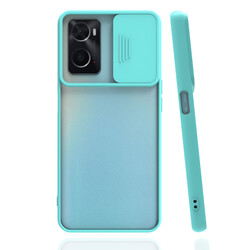 Oppo A36 Case Zore Lensi Cover Turquoise