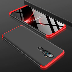 Oppo A5 2020 Case Zore Ays Cover Black-Red