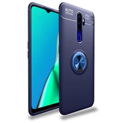 Oppo A5 2020 Case Zore Ravel Silicon Cover Blue