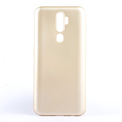 Oppo A5 2020 Kılıf Zore Premier Silikon Kapak Gold