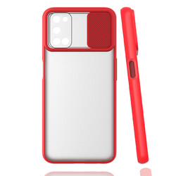 Oppo A52 Case Zore Lensi Cover Red