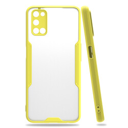 Oppo A52 Case Zore Parfe Cover Yellow