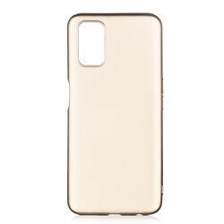 Oppo A52 Case Zore Premier Silicon Cover Gold