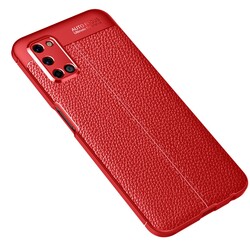 Oppo A52 Kılıf Zore Niss Silikon Kapak Kırmızı