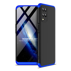 Oppo A54 4G Case Zore Ays Cover Black-Blue