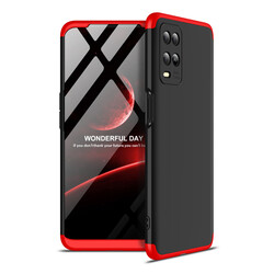 Oppo A54 4G Case Zore Ays Cover Black-Red