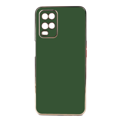 Oppo A54 4G Case Zore Bark Cover Dark Green