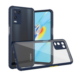 Oppo A54 4G Case ​​Zore Kaff Cover Navy blue