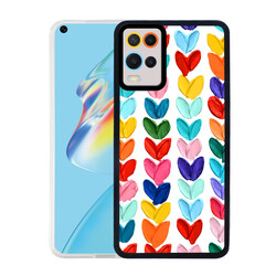 Oppo A54 4G Case Zore M-Fit Patterned Cover Heart No6