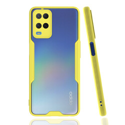 Oppo A54 4G Case Zore Parfe Cover Yellow