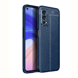 Oppo A55 4G Case Zore Niss Silicon Cover Navy blue