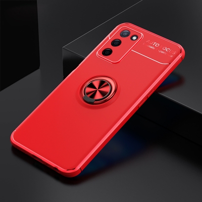 Oppo A55 5G Case Zore Ravel Silicon Cover Red