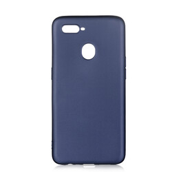 Oppo A5S Case Zore Premier Silicon Cover Navy blue