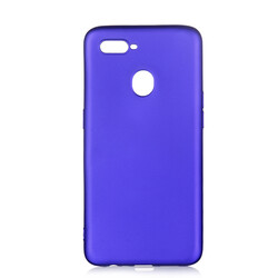 Oppo A5S Case Zore Premier Silicon Cover Saks Blue