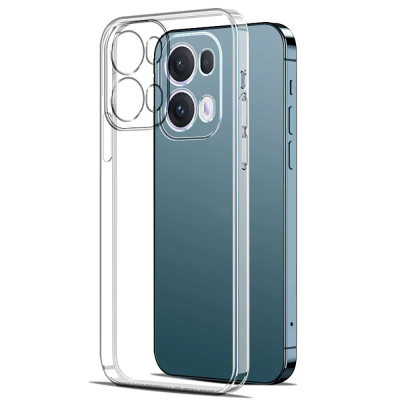 Oppo A6 Pro Case Zore Super Silicone Cover Şeffaf